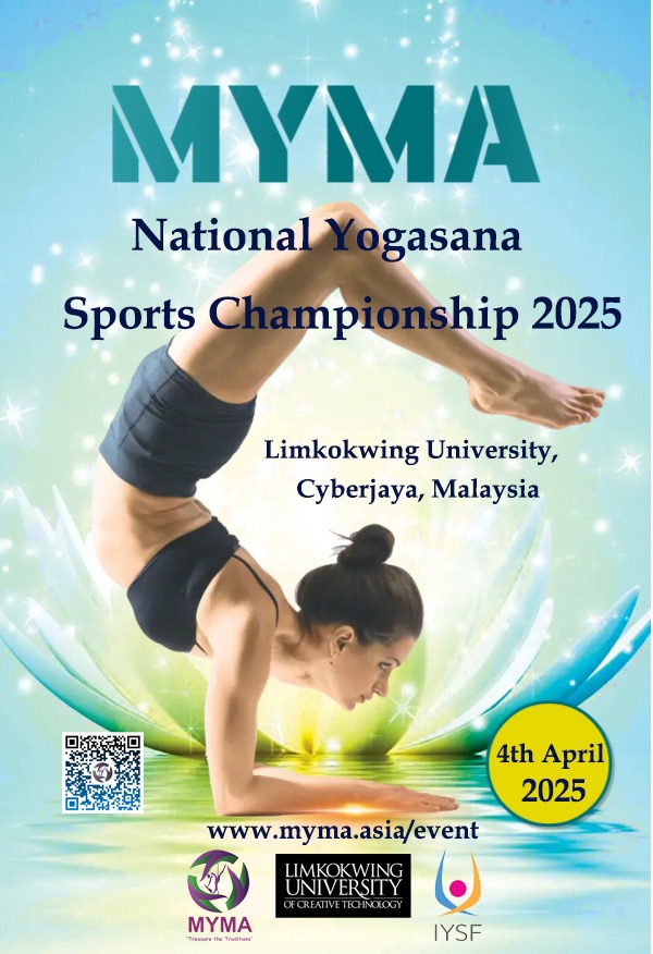 MYMA National Yogasana Sports Championship 2025 Flyer